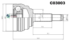 ���� �����. �/�� Daewoo Lanos (KLAT) Sangsin Brake C03003 C03003 ����