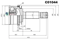 ���� Hyundai GETZ(TB) (25x19x52.5) �����. ������. Sangsin Brake C01044 C01044 ����