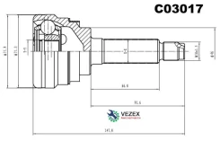 ���� ������� �������� Daewoo Matiz I (M100) (1998- )/ Kalos (2002-2006), Chevrolet Kalos (2005- )/ AVEO II (2005-2016) Sangsin Brake C03017 C03017 ���...