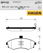 ������� ���������, �������� Hyundai Elantra III (XD) (2000-2009)/ Matrix (FC) (2001-2010) Sangsin Brake GP1152 GP1152 ����
