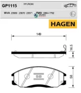 ������� ��������� �������� Sangsin Brake GP1115 GP1115 ����