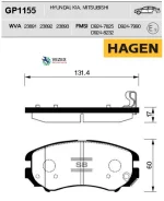������� ��������� Hyundai Sonata EF (Hagen) Sangsin Brake GP1155 GP1155 ����