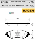 ������� ����. �������� Hagen GM-Korea Lacetti Sangsin Brake GP1159 GP1159 ����