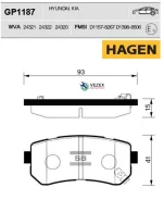 ������� ��������� ������ Sangsin Brake GP1187 GP1187 ����