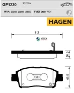 ������� �������� Toyota Yaris 99-05 GP1230 Sangsin Brake GP1230 GP1230 ����