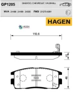 ������� ����. �������� Hagen Chevrolet Winstorm(Captiva) R Sangsin Brake GP1205 GP1205 ����