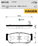 ������� �������� ������! Hagen Hyundai Santa Fe 2.7/2.2CRDi 06 Sangsin Brake GP1178 GP1178 ����