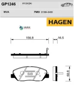 ������� �������� ��������hagen Hyundai Genesis 3.8 08 Sangsin Brake GP1246 GP1246 ����