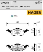 ������� ��������� �������� Sangsin Brake GP1259 GP1259 ����