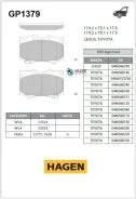 ������� ��������� Sangsin Brake GP1379 GP1379 ����