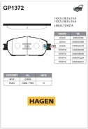 ������� ��������� Sangsin Brake GP1372 GP1372 ����