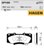 ������� ��������� Toyota HI-LUX 05- (Hagen) Sangsin Brake GP1484 GP1484 ����