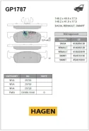 ������� ��������� �������� Sangsin Brake GP1787 GP1787 ����