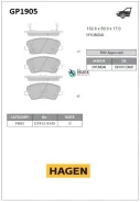 ������� ��������� Sangsin Brake GP1905 GP1905 ����