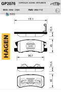������� ��������� Mitsubishi Pajero/Outlander 06- ����. (Hagen) Sangsin Brake GP2076 GP2076 ����