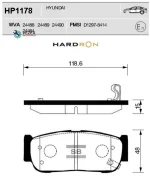 ������� ��������� Hyundai H1 01- ���. Sangsin Brake HP1178 HP1178 ����