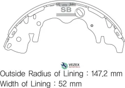 ������� ��������� ���������� ������ Hyundai H-1/Starex II (2007- ), KIA Carnival II (2006-2014) Sangsin Brake SA141 SA141 ����
