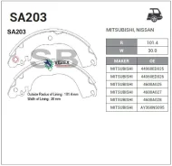 ������� ����������! Nissan Tiida All 07 SA203 Sangsin Brake SA203 SA203 ����