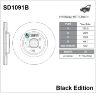 ���� ��������� ��������! Hyundai Santa Fe 13 Sangsin Brake SD1091B SD1091B ����