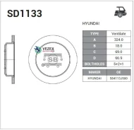 ���� ��������� Hyundai IX55 08- ����. Sangsin Brake SD1133 SD1133 ����