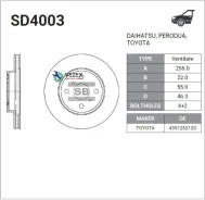 ���� ��������� Sangsin Brake SD4003 SD4003 ����