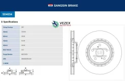 ���� ��������� Sangsin Brake SD4034 SD4034 ����