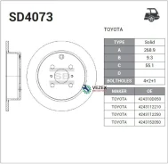 ���� ��������� ������! Toyota Corolla/Yaris all 99 Sangsin Brake SD4073 SD4073 ����