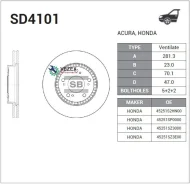���� ��������� �������� ������������� Sangsin Brake SD4101 SD4101 ����
