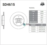 ���� ��������� Sangsin Brake SD4615 SD4615 ����