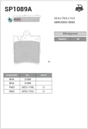 ������� ��������� ������ Sangsin Brake SP1089A SP1089A ����
