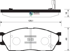 ������� ��������� KIA RIO 02-05 �����. R13 Sangsin Brake SP1164 SP1164 ����