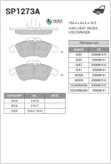 ������� �������� �����.! WVA21576 MB Vito/Sprinter, VW LT II 28-35 96 SP1273A Sangsin Brake SP1273A SP1273A ����