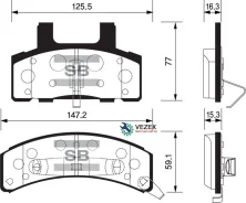 ������� �������� ��������! Chevrolet Blazer all 93 SP1261 Sangsin Brake SP1261 SP1261 ����