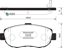 ������� ��������� Lexus GS/IS/SC 3.0-4.3 97- �������� Sangsin Brake SP1386 SP1386 ����