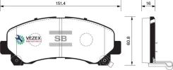 ������� ��������� �������� Isuzu Rodeo III (2005- )/ D-MAX (2006- ) Sangsin Brake SP1409 SP1409 ����