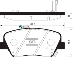 ������� ��������� KIA Sorento 11- Sangsin Brake SP1424 SP1424 ����
