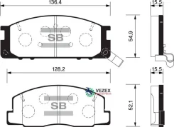 ������� �������� ��������! Toyota Liteace 1.5/1.8D/2.0D 85-92 SP1464 Sangsin Brake SP1464 SP1464 ����