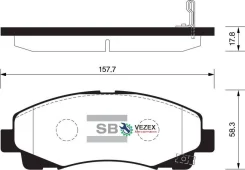 ������� ����. �������� Hi-Q Acura Acura TL 09- (D1102) Sangsin Brake SP1470 SP1470 ����