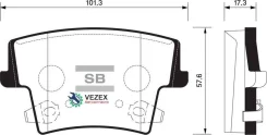 ������� ��������� Chrysler 300C 04- ����. Sangsin Brake SP1508 SP1508 ����