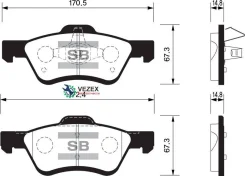 ������� ��������� FORD Maverick/Mazda Tribute 2.4-3.0 04- �������� Sangsin Brake SP1497 SP1497 ����