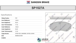 ������� �������� ��������! Mazda MPV 2.0i-3.0i/2.5TD 4WD 96 SP1527A Sangsin Brake SP1527A SP1527A ����