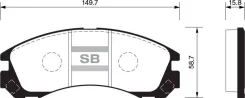 ������� �������� �.! Mitsubishi Space Wagon 2.4GDi 98/Gear 2.0-2.5TD 95 SP1523 Sangsin Brake SP1523 SP1523 ����