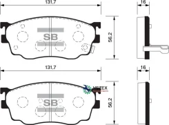 ������� �������� ��������! Mazda 626 GW 1.8i/2.0i/TDi 98 SP1529 Sangsin Brake SP1529 SP1529 ����