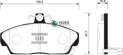 ������� ���������, �������� Honda Civic V (1991-1997)/ Concerto (1988-1995)/ CR-X II (1987-1992)/ Prelude III (1987-1991) Sangsin Brake SP1571 SP1571...