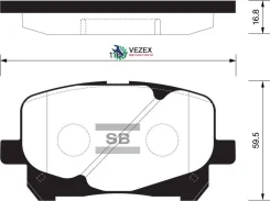 ������� ��������� Toyota Previa 00- �����. Sangsin Brake SP1591 SP1591 ����