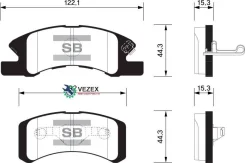 ������� �������� ��������! Daihatsu Cuore VII 1.0 03 SP1611 Sangsin Brake SP1611 SP1611 ����