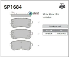 ������� ��������� Hyundai Sonata (LF) 14- ����. Sangsin Brake SP1684 SP1684 ����