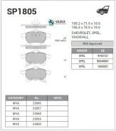 ������� ��������� �������� Sangsin Brake SP1805 SP1805 ����
