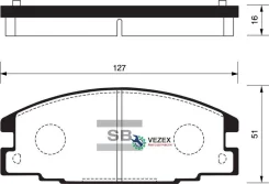 ������� ��������� �������� �������� �����:HI-Q OPEL Frontera A (U92), Isuzu Trooper I �������� ����� Sangsin Brake SP2010 SP2010 ����