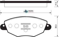 ������� ��������� FORD Mondeo 0007/Jaguar X-TYPE 01 �������� Sangsin Brake SP2030 SP2030 ����